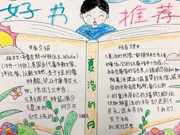 校园传真汉滨区城东小学开展好书推荐海报制作活动